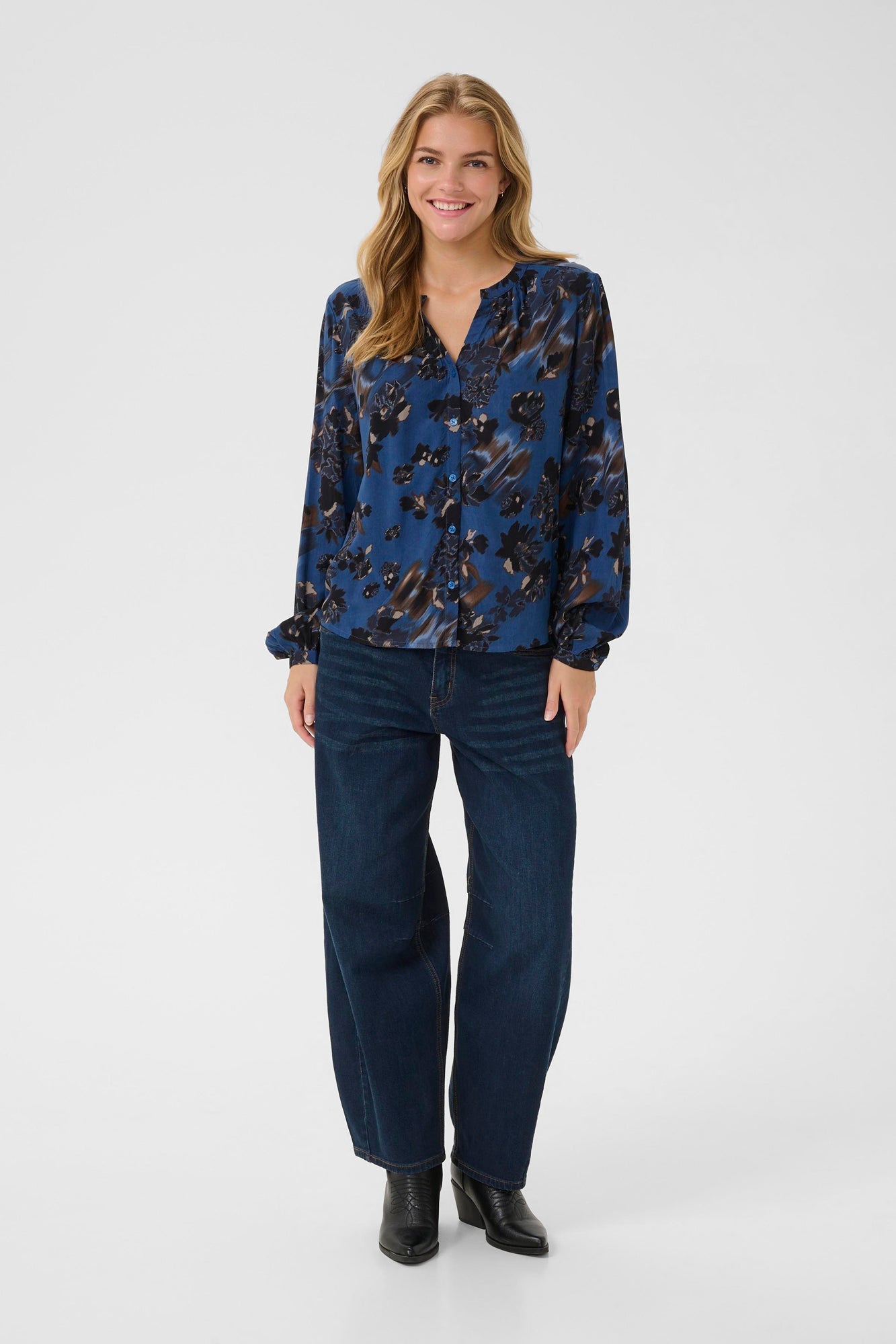 Blouse pour femme par Cream | 10614170 Galaxie Bleu Flux | Boutique Vvög, vêtements mode pour homme et femme