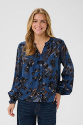 Blouse pour femme par Cream | 10614170 Galaxie Bleu Flux | Boutique Vvög, vêtements mode pour homme et femme