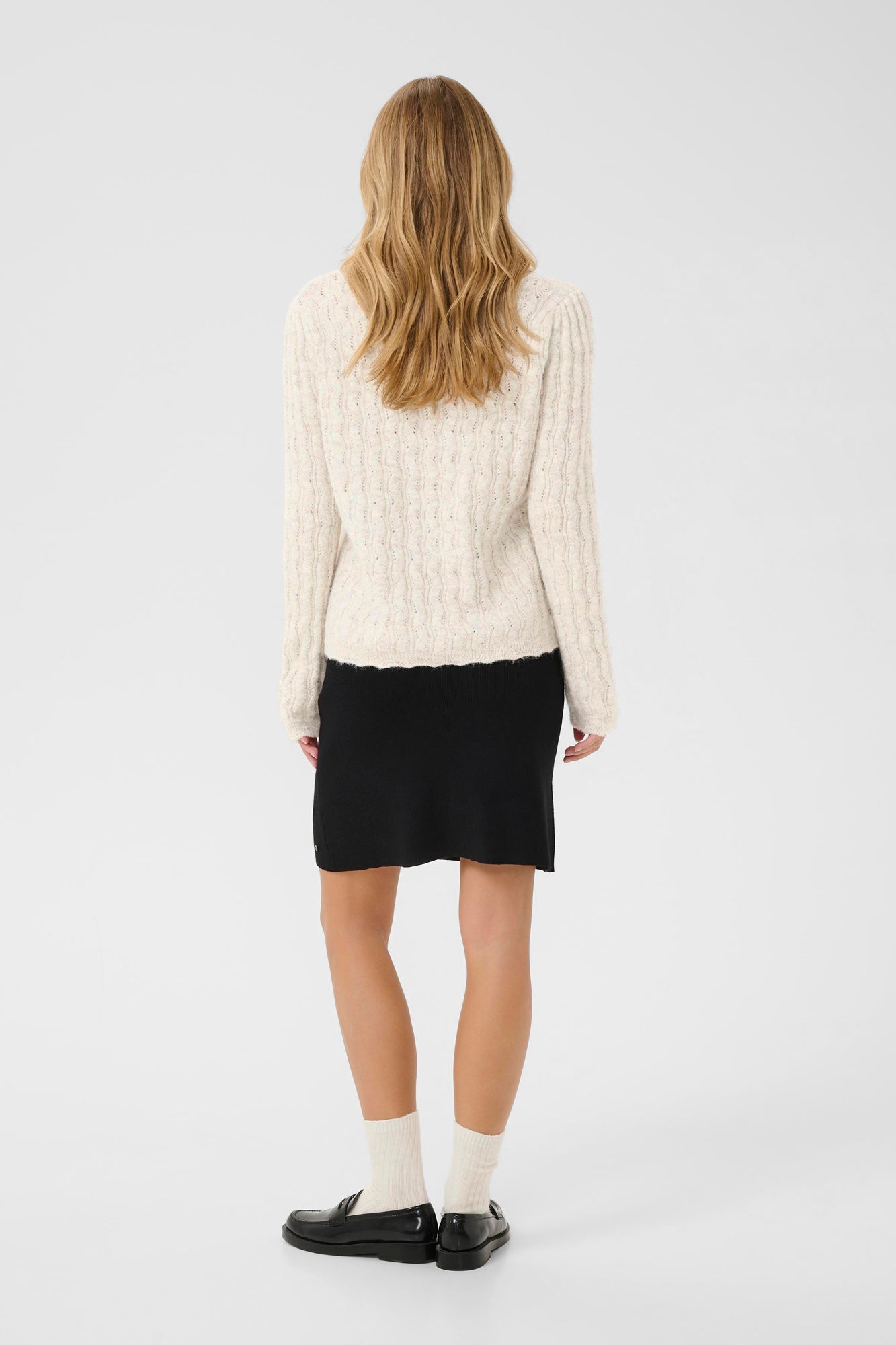 Blouse en tricot pour femme par Cream | 10614229 Avoine Mélangée | Boutique Vvög, vêtements mode pour homme et femme