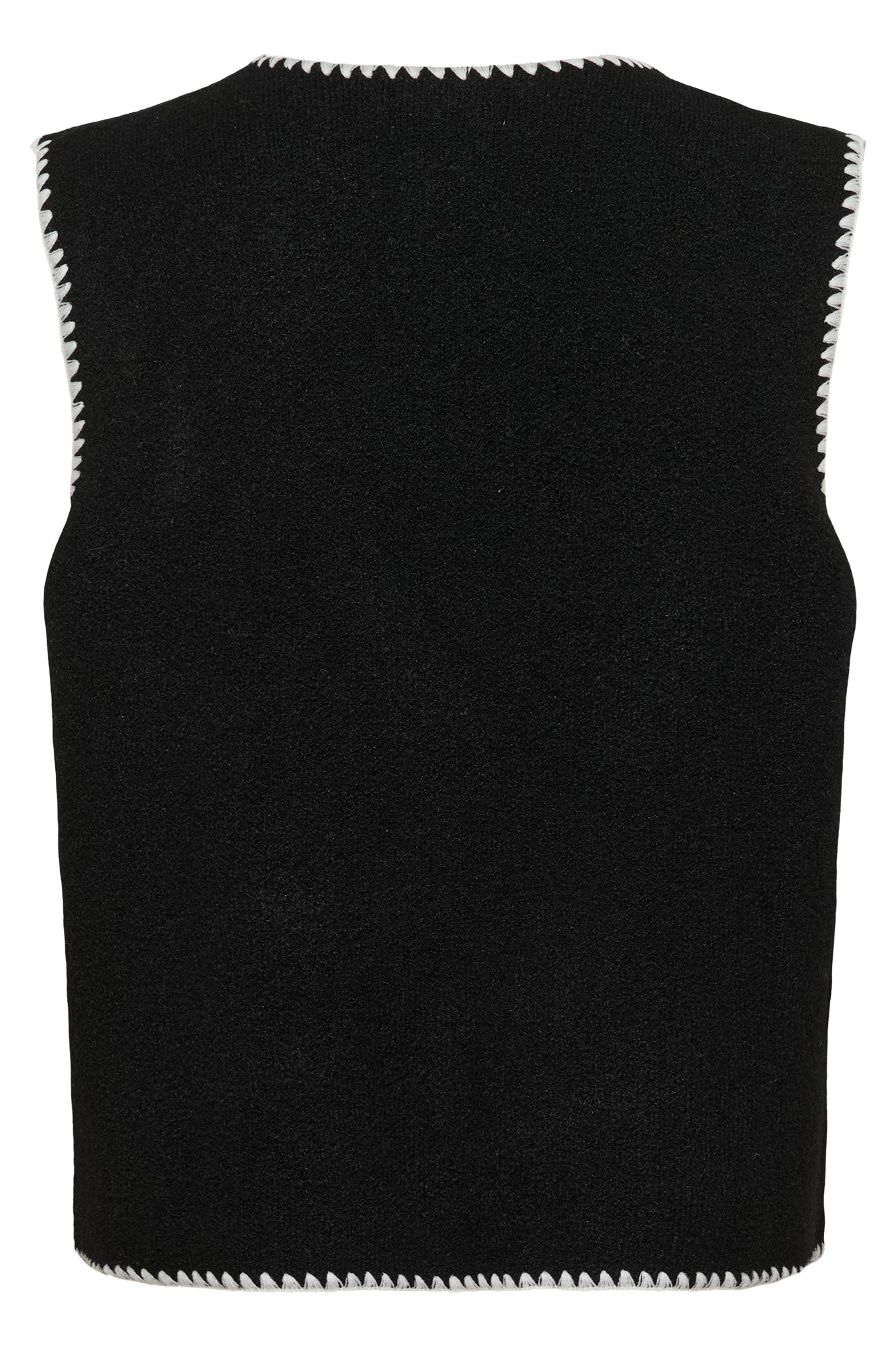 Veste sans manche et asymétrique pour femme par Cream | 10614304 Noir Absolu | Boutique Vvög, vêtements mode pour homme et femme