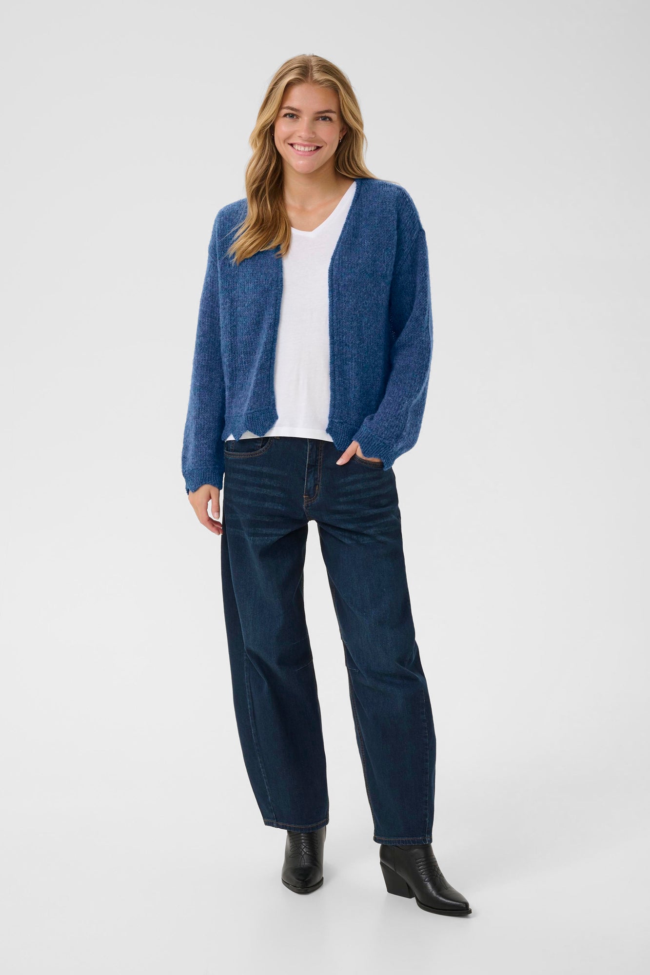 Cardigan pour femme par Cream | 10614335 Bleu Galaxie | Boutique Vvög, vêtements mode pour homme et femme