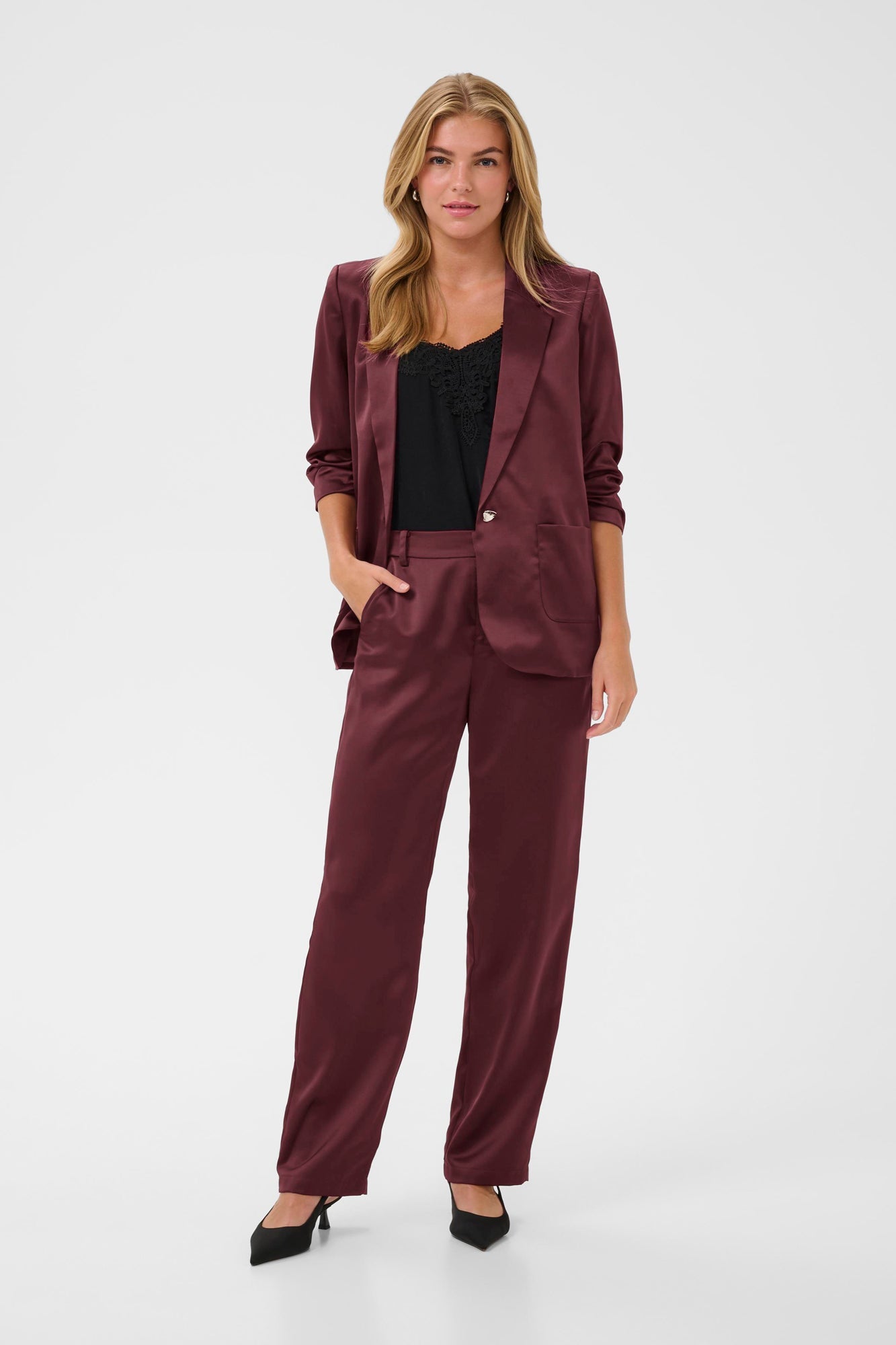 Veston pour femme par Cream | 10614365 Zinfandel | Boutique Vvög, vêtements mode pour homme et femme
