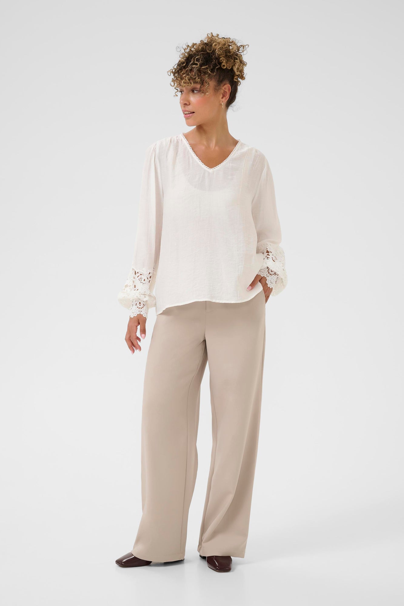 Blouse pour femme par Cream | 10614427 Blanc Neige | Boutique Vvög, vêtements mode pour homme et femme
