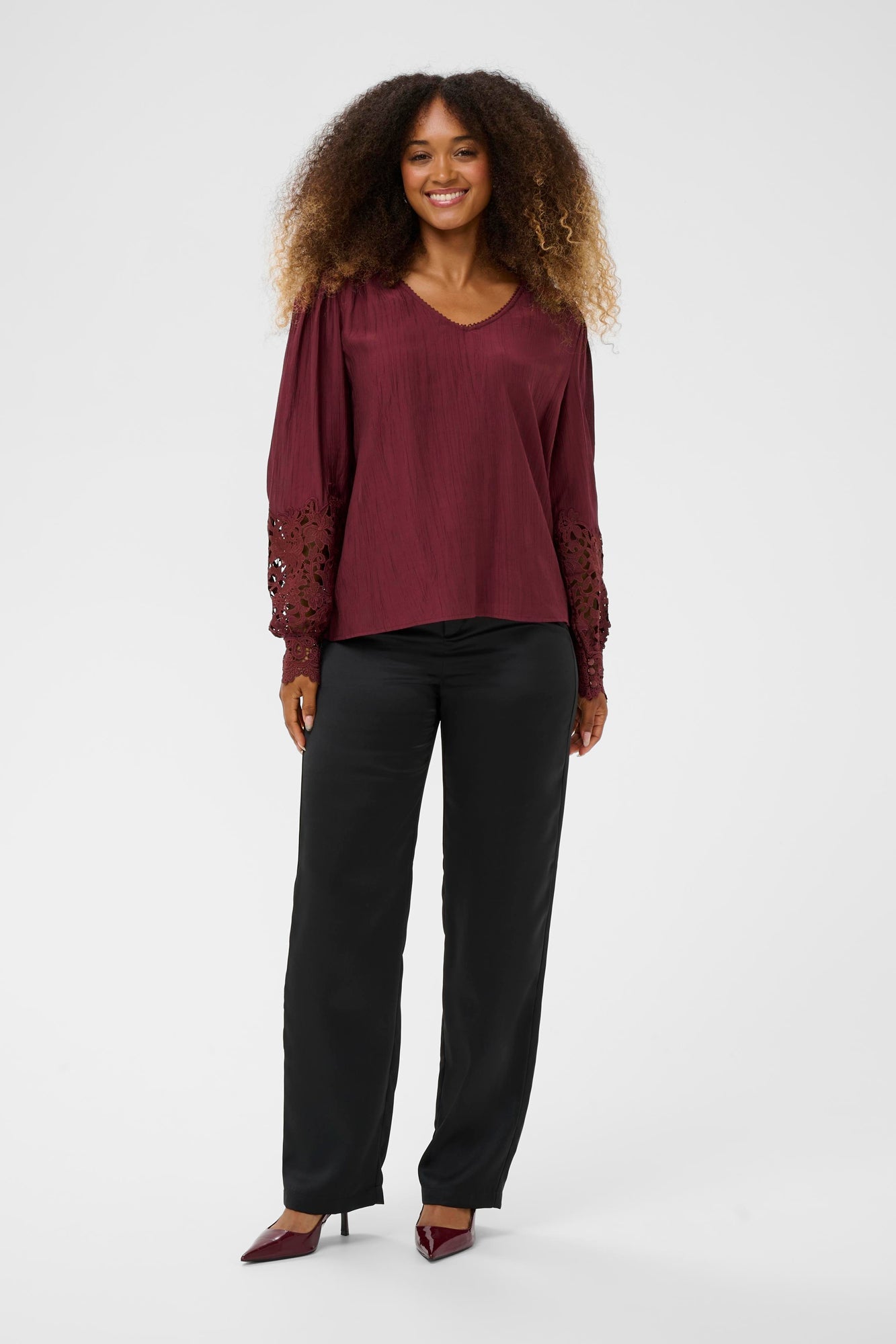 Blouse pour femme par Cream | 10614427 Zinfandel | Boutique Vvög, vêtements mode pour homme et femme
