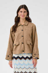 Veste boutonnée pour femme par Cream | 10614560 Crème Cacao | Boutique Vvög, vêtements mode pour homme et femme
