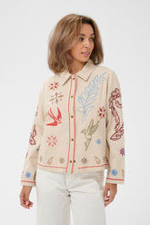 Surchemise boutonnée pour femme par Cream | 10614839 Cheville Pâle | Boutique Vvög, vêtements mode pour homme et femme