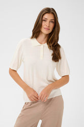 Polo pour femme par Cream | 10614974 Blanc Doux | Boutique Vvög, vêtements mode pour homme et femme