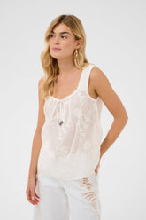 Camisole pour femme par Cream | 10615030 Blanc neige | Boutique Vvög, vêtements mode pour homme et femme