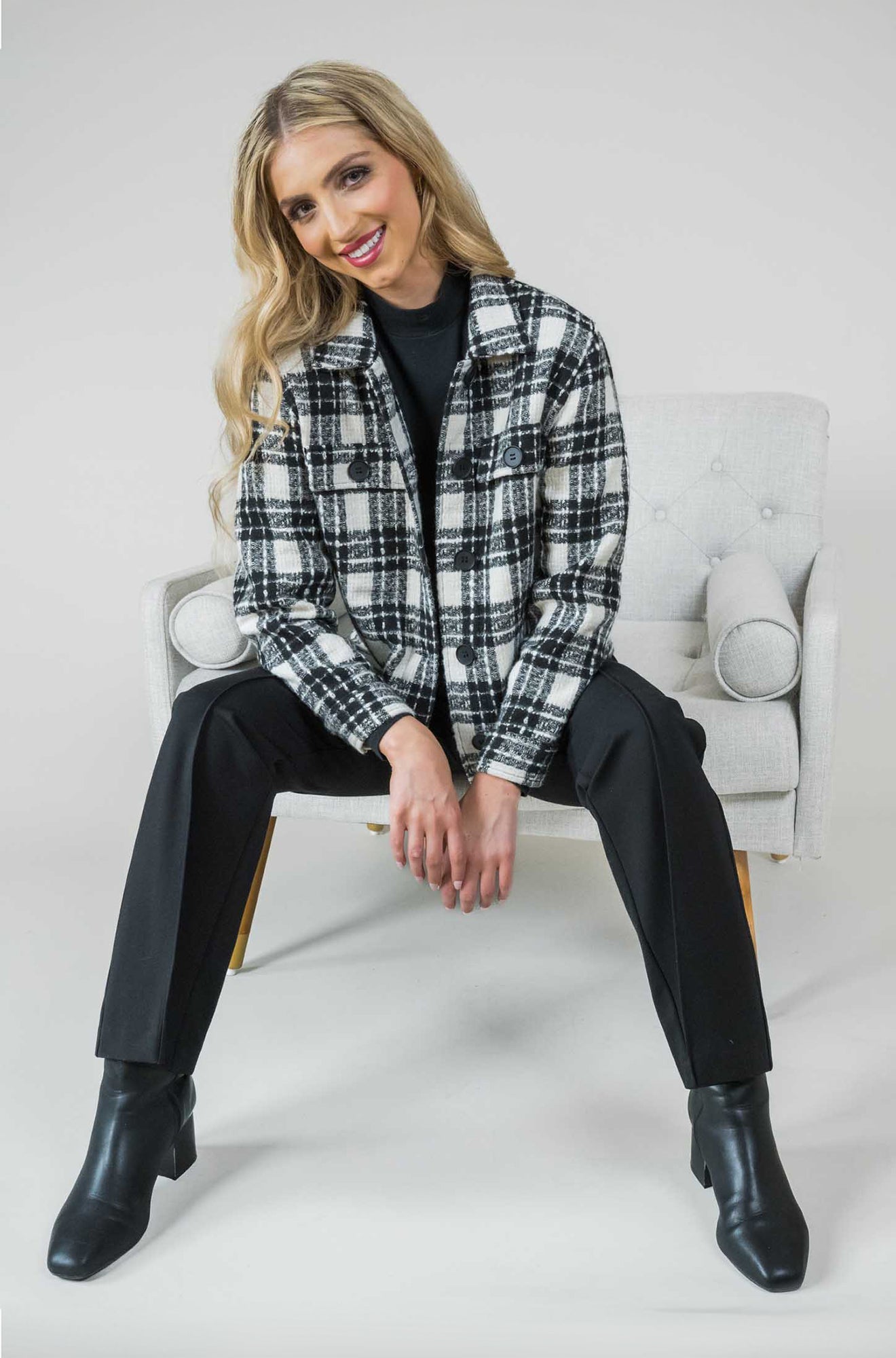 Veste pour femme par Lisette L | 1248 575 Noir Blanc | Boutique Vvög, vêtements mode pour homme et femme