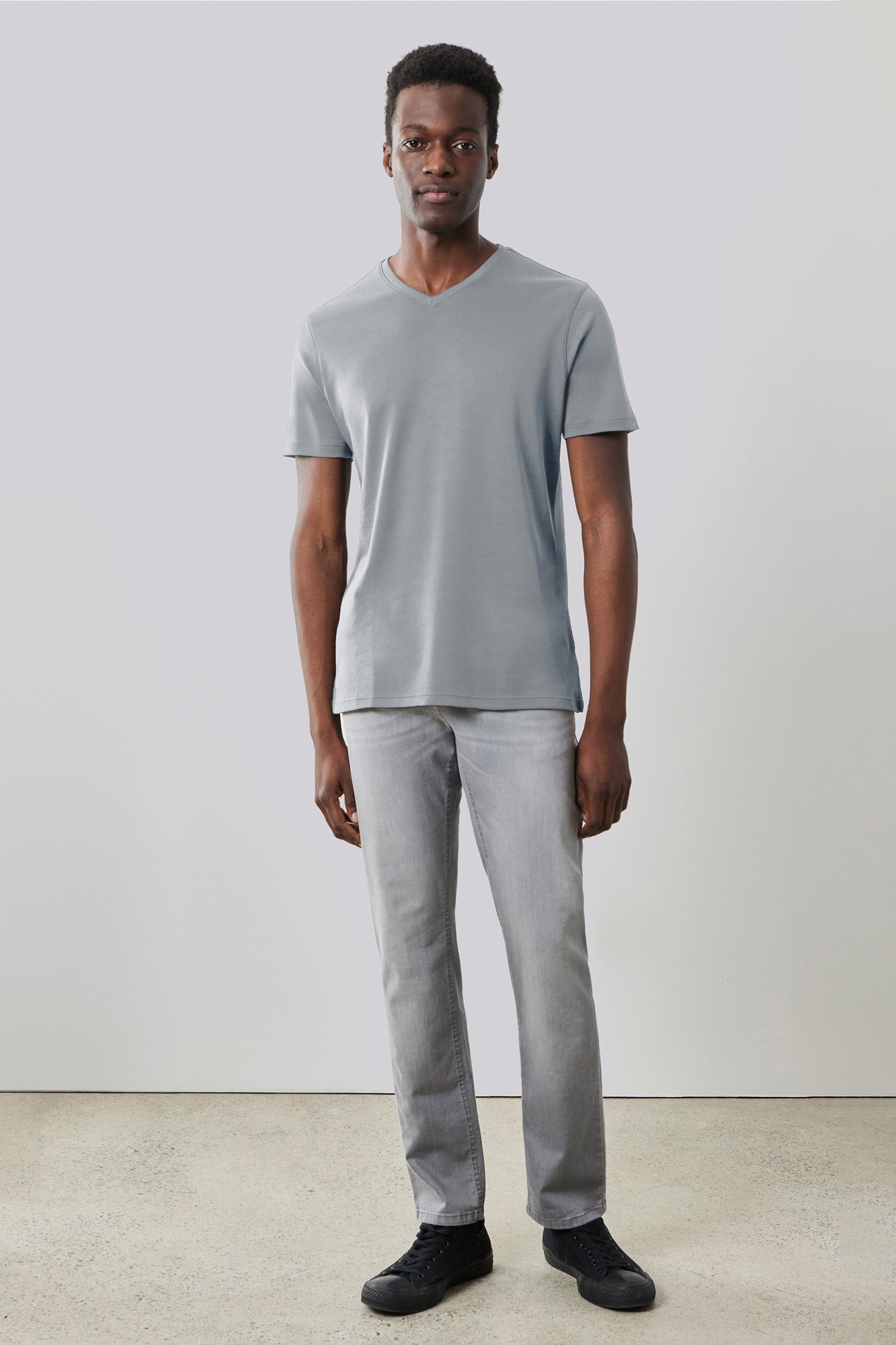 T-shirt à manches courtes pour homme par Robert Barakett | 23336V Georgia Gris | Boutique Vvög, vêtements mode pour homme et femme