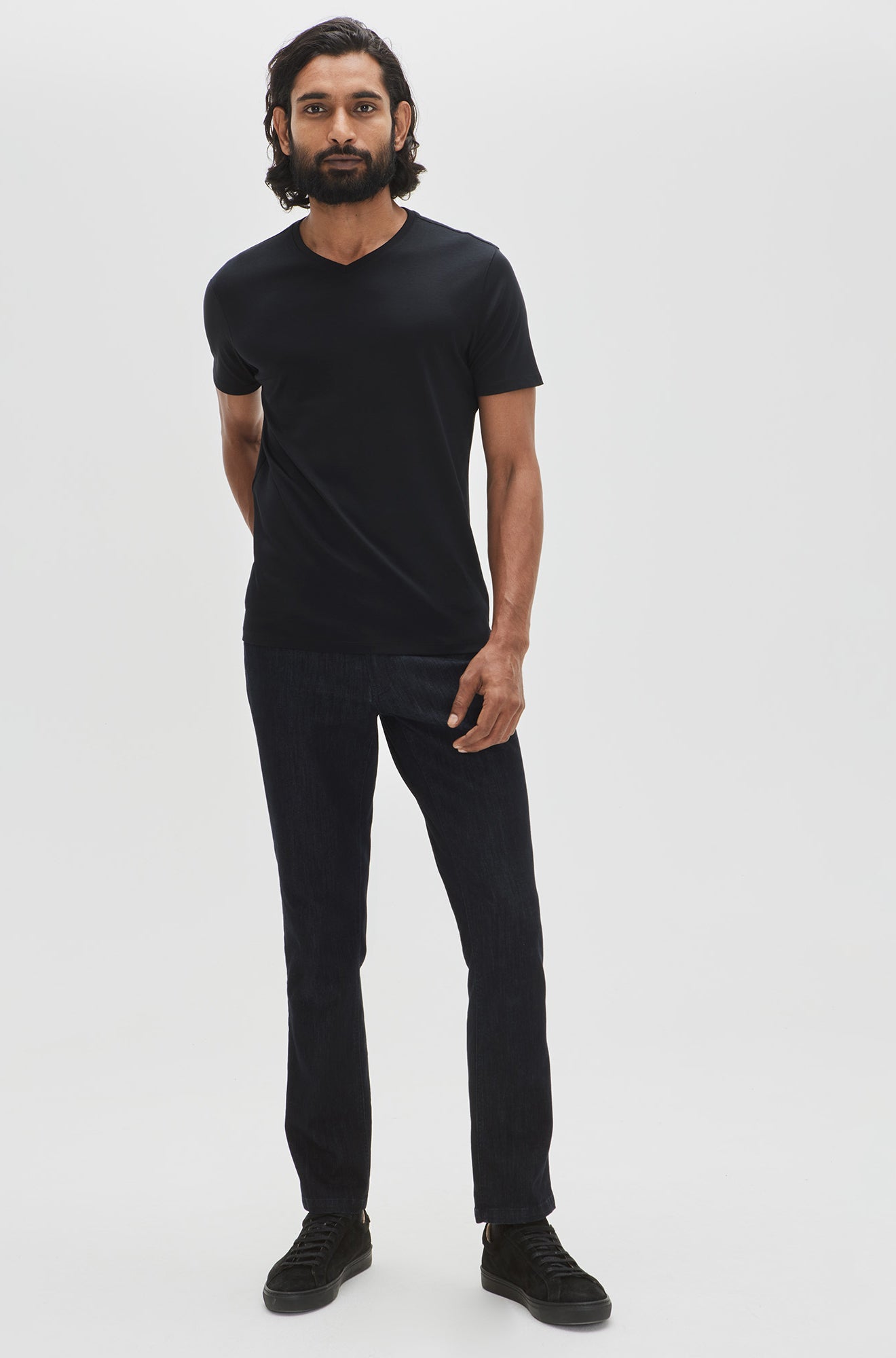 T-shirt à manches courtes pour homme par Robert Barakett | 23336V Georgia Noir | Boutique Vvög, vêtements mode pour homme et femme