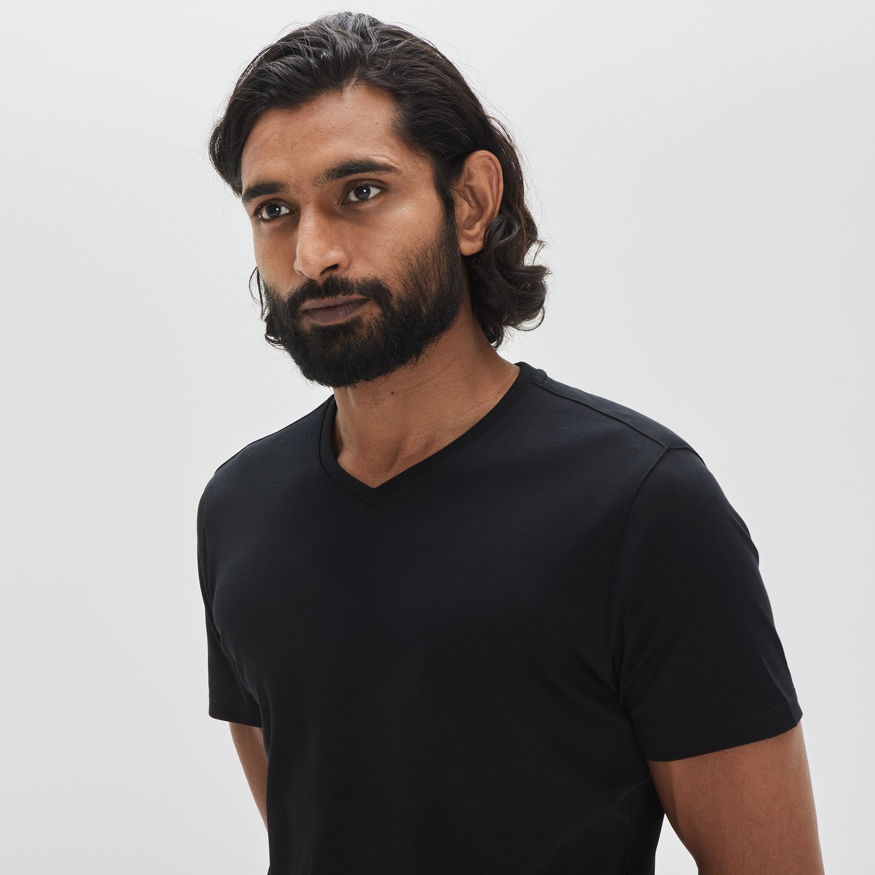 T-shirt à manches courtes pour homme par Robert Barakett | 23336V Georgia Noir | Boutique Vvög, vêtements mode pour homme et femme