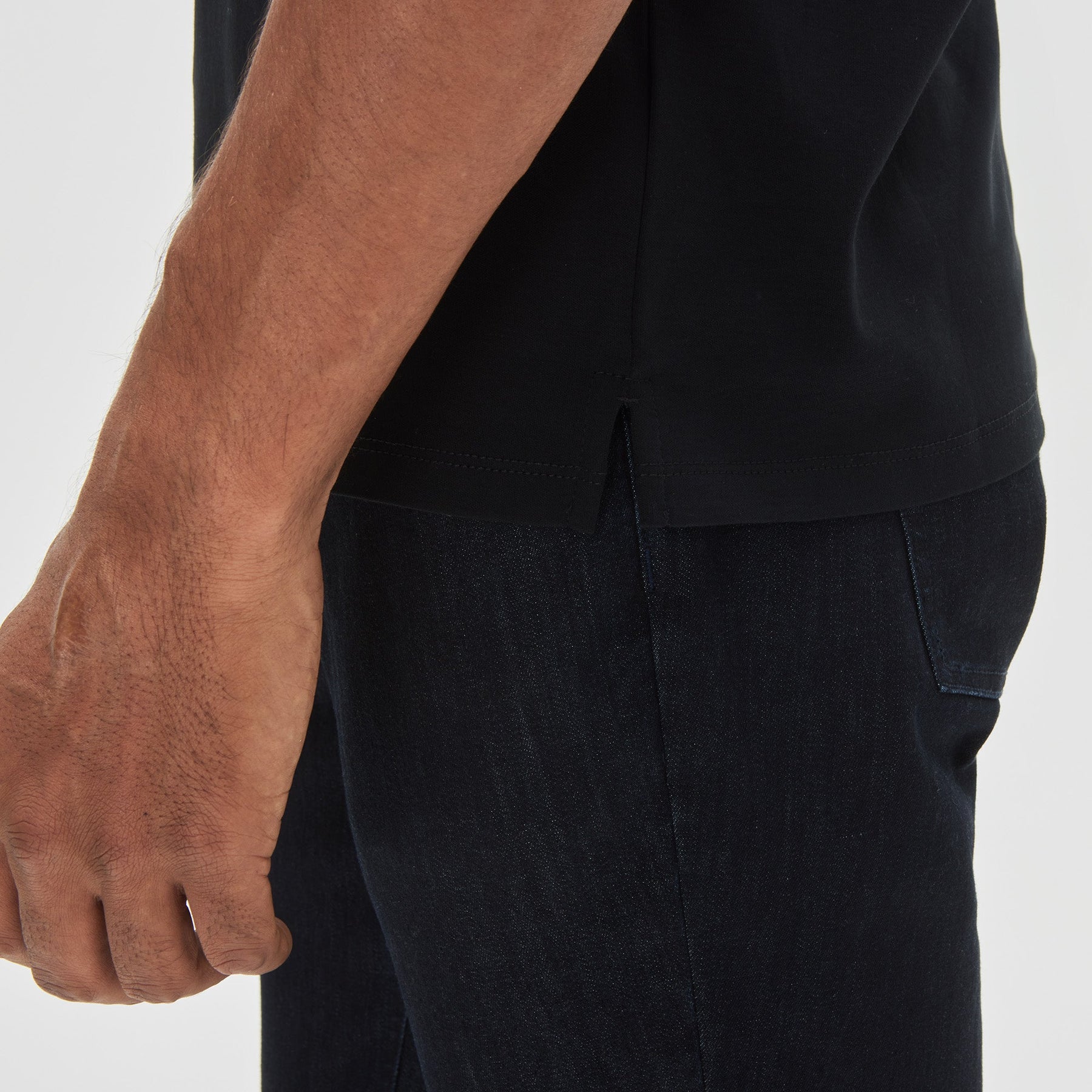 T-shirt à manches courtes pour homme par Robert Barakett | 23336V Georgia Noir | Boutique Vvög, vêtements mode pour homme et femme