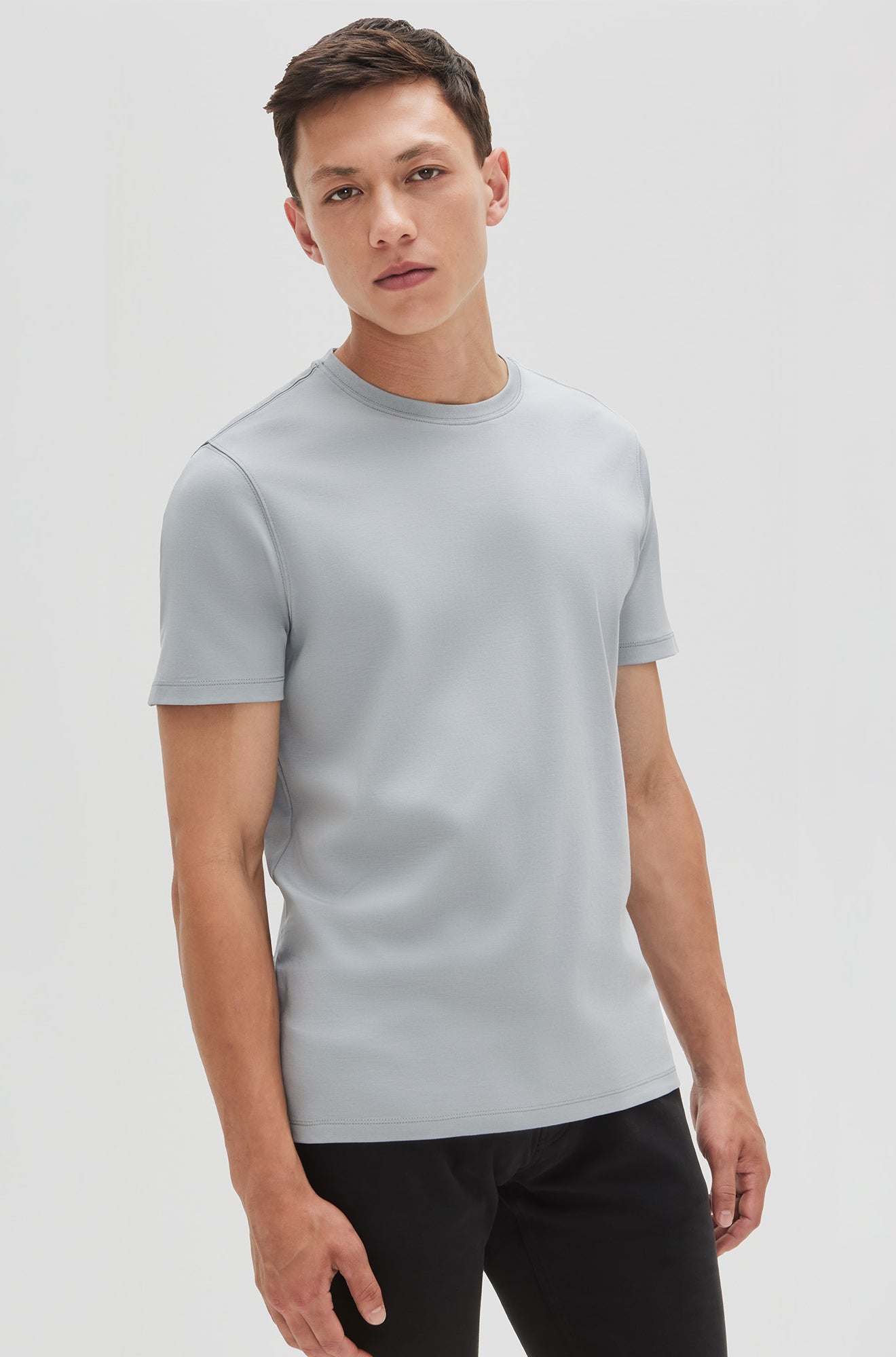 T-shirt à manches courtes pour homme par Robert Barakett | 23336 Georgia Gris | Boutique Vvög, vêtements mode pour homme et femme