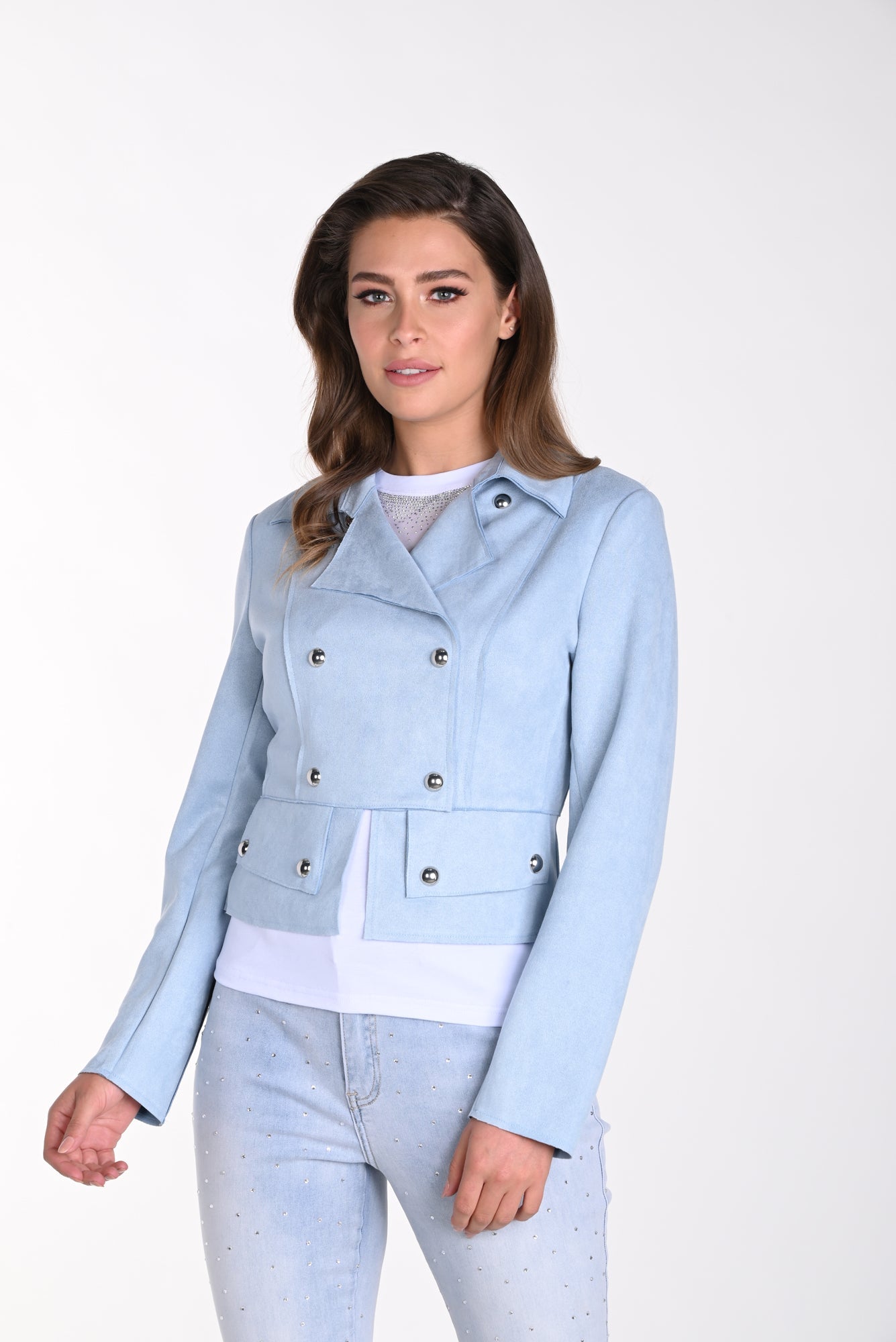 Veste pour femme par Frank Lyman | 241300U PALE BLUE/3092