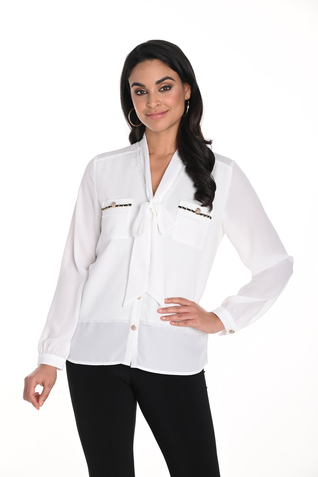 Blouse pour femme par Frank Lyman | 243454U Blanc Cassé | Boutique Vvög, vêtements mode pour homme et femme