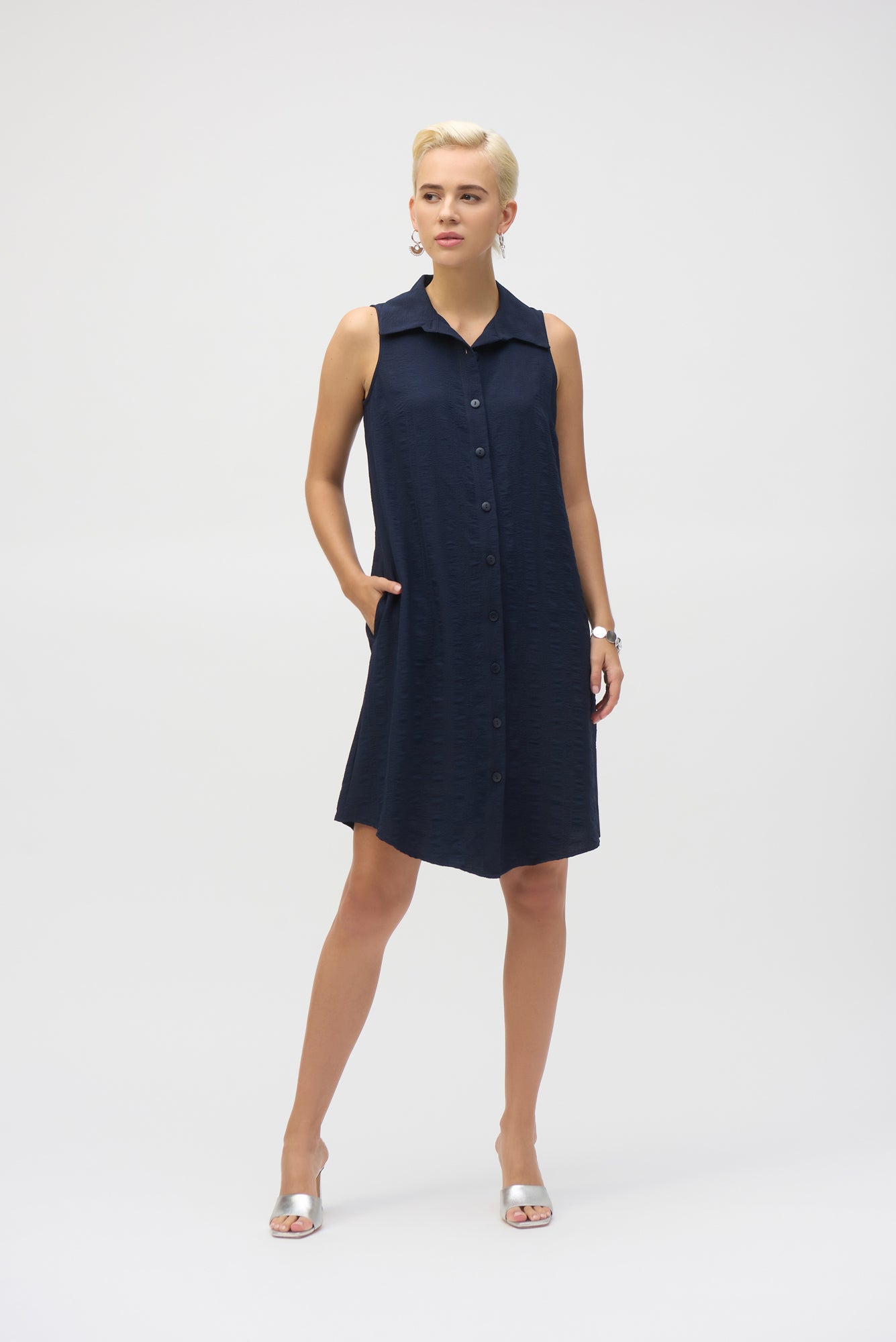 Robe pour femme par Joseph Ribkoff | 252173 Bleu Nuit | Boutique Vvög, vêtements mode pour homme et femme