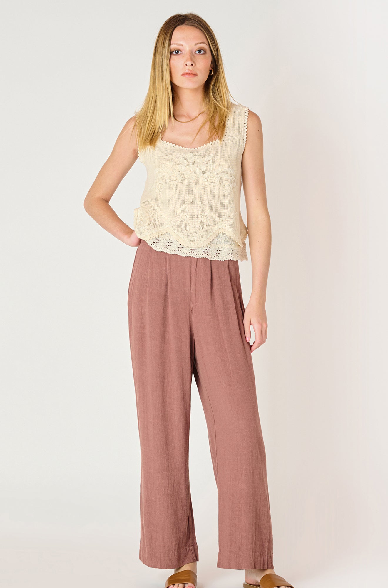 Camisole pour femme par Dex | 2524016 D Écru | Boutique Vvög, vêtements mode pour homme et femme
