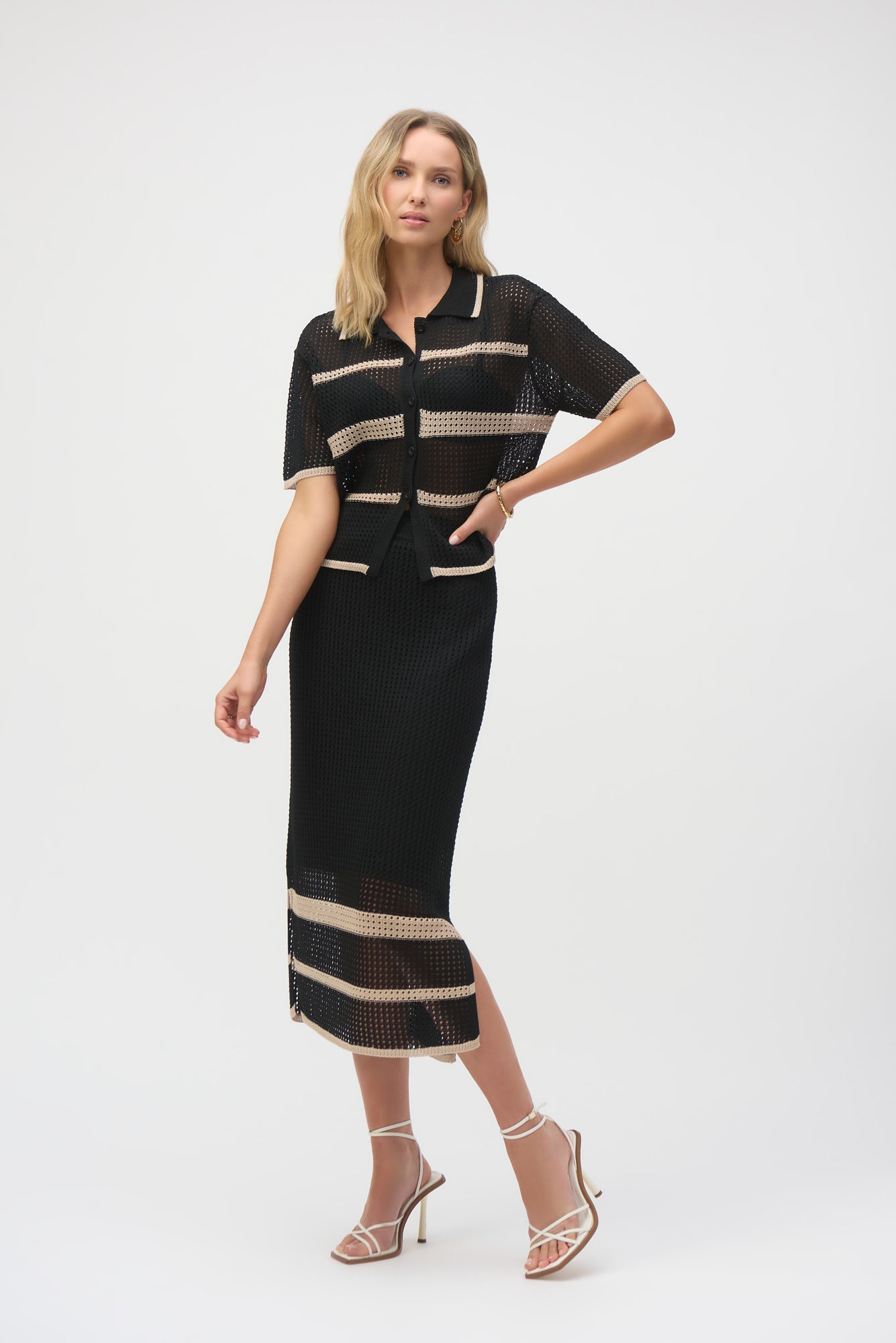 Jupe pour femme par Joseph Ribkoff | 252923 Parchemin | Boutique Vvög, vêtements mode pour homme et femme