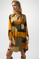 Robe pour femme par Joseph Ribkoff | 253218 Noir/Multi | Boutique Vvög, vêtements mode pour homme et femme