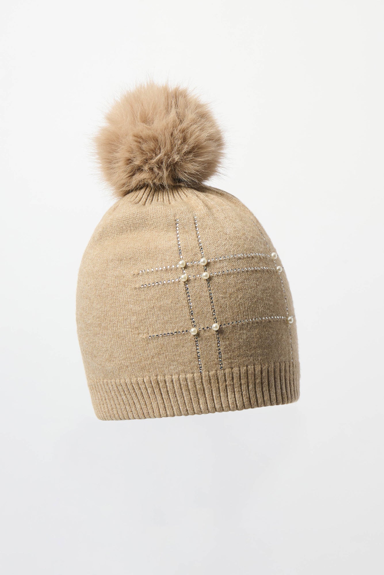 Tuque pour femme par Joseph Ribkoff | 253969 Melange Taupe | Boutique Vvög, vêtements mode pour homme et femme