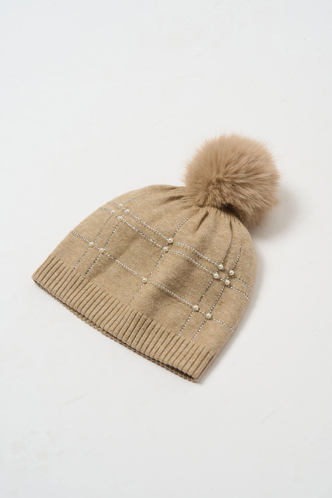 Tuque pour femme par Joseph Ribkoff | 253969 Melange Taupe | Boutique Vvög, vêtements mode pour homme et femme
