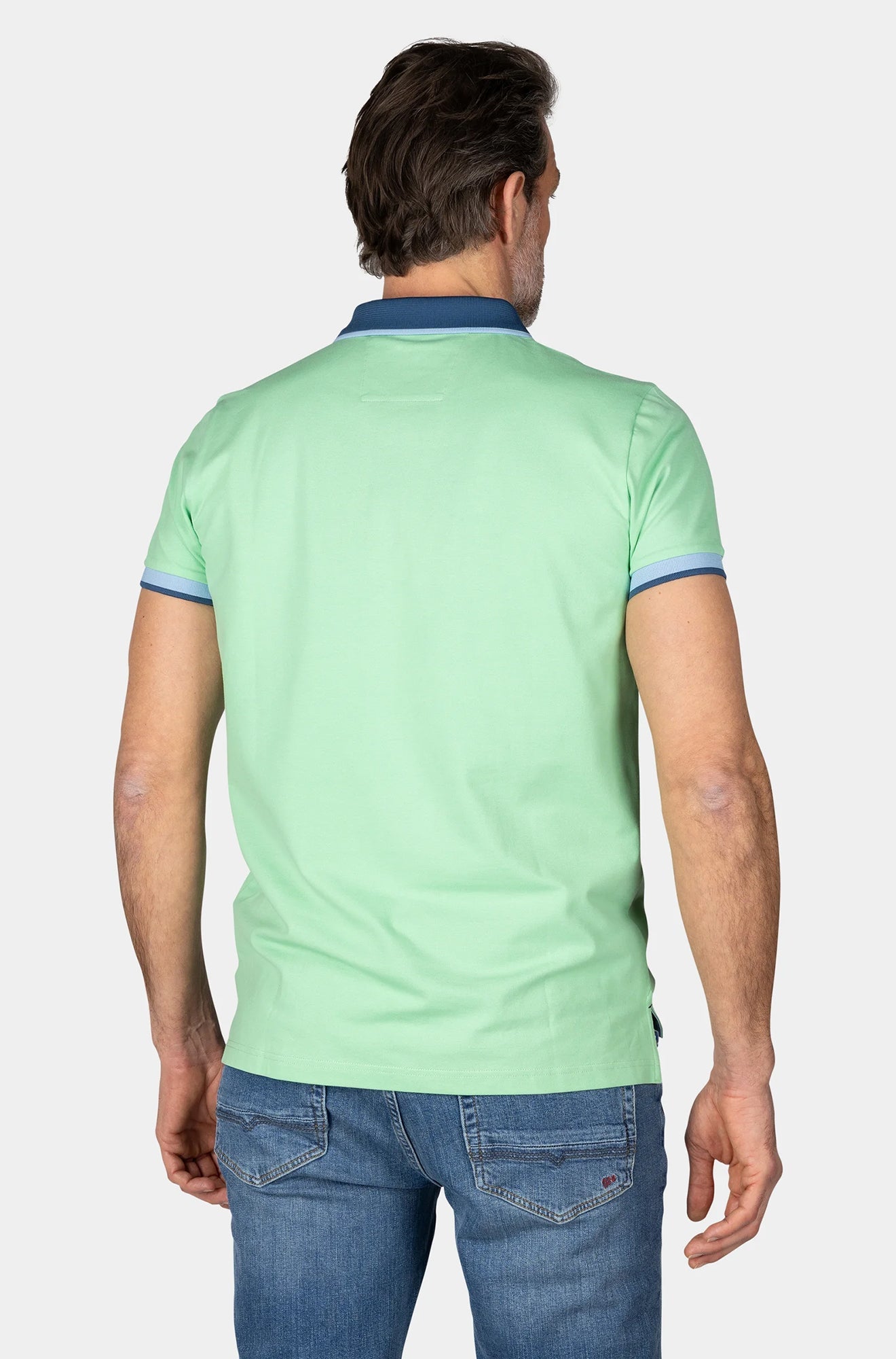 Polo pour homme par NZA | 25BN131 Vert Jade | Boutique Vvög, vêtements mode pour homme et femme