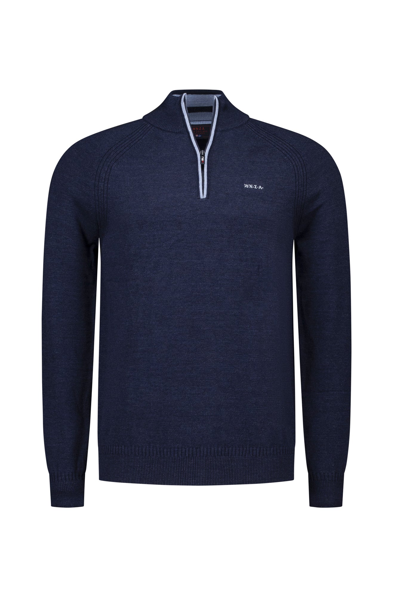Chandail demi-zip pour homme par NZA | 25GN430 Marine Océan | Boutique Vvög, vêtements mode pour homme et femme