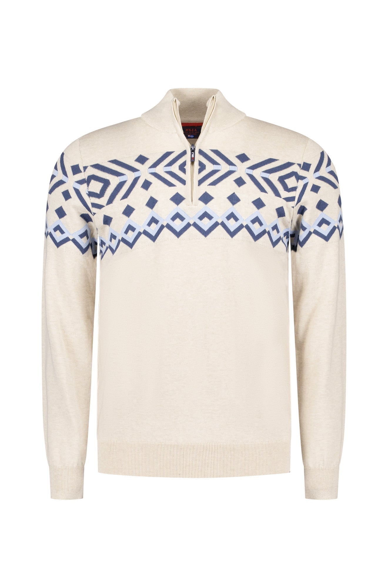 Chandail col boutonné pour homme par NZA | 25GN481 Mélange de Griffes Clair | Boutique Vvög, vêtements mode pour homme et femme