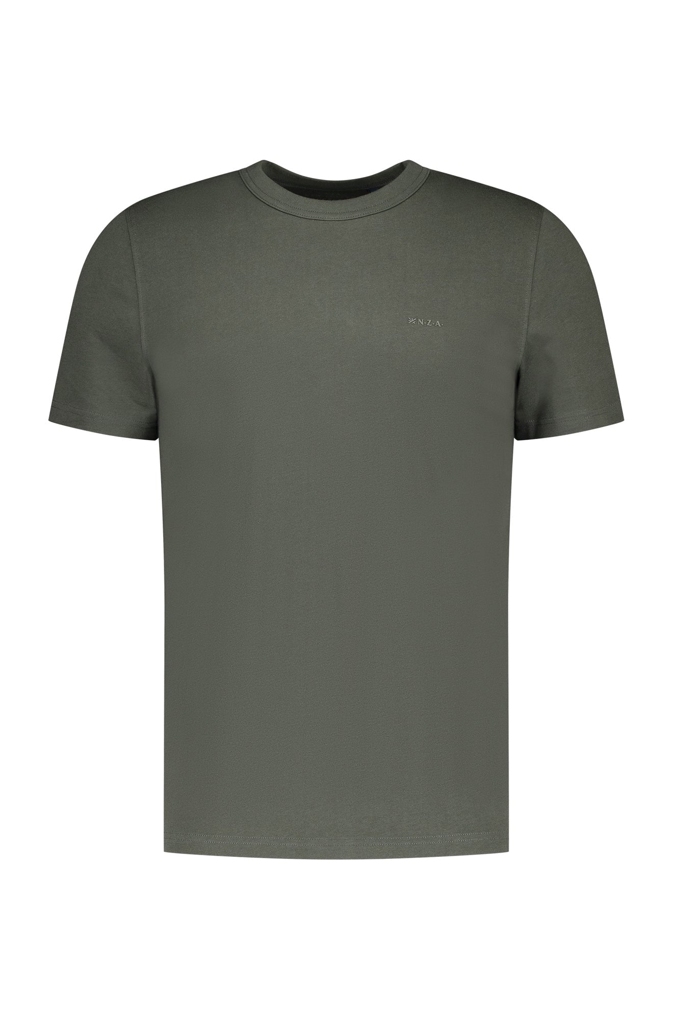 T-shirt col rond pour homme par NZA | 25GN725 Vert Mousse | Boutique Vvög, vêtements mode pour homme et femme
