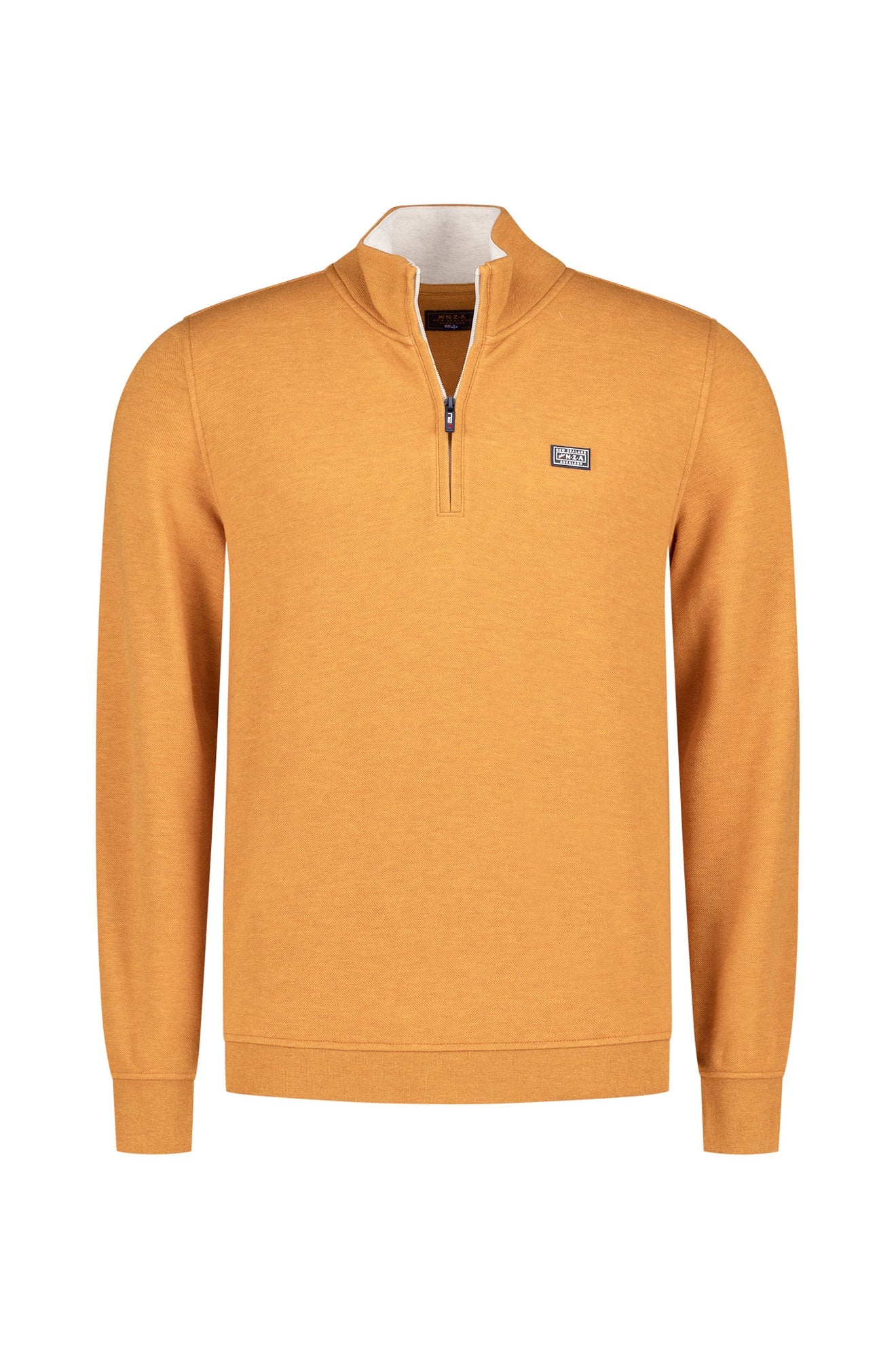 Chandail demi-zip pour homme par NZA | 25KN301 Orange Automne | Boutique Vvög, vêtements mode pour homme et femme