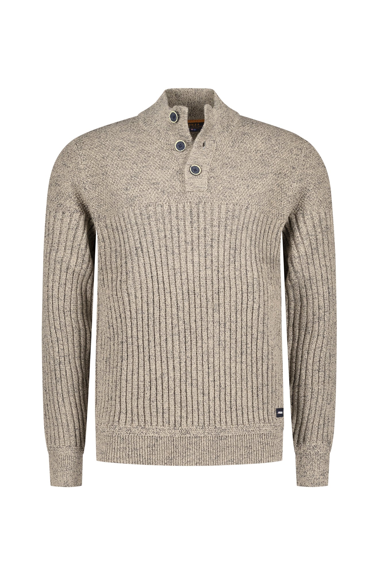 Tricot col boutonné pour homme par NZA | 25KN499 Beige chaud | Boutique Vvög, vêtements mode pour homme et femme