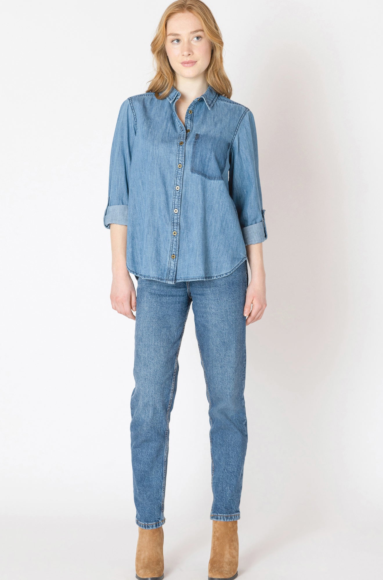 Blouse pour femme par Dex | 2623508 D Indigo Moyen | Boutique Vvög, vêtements mode pour homme et femme