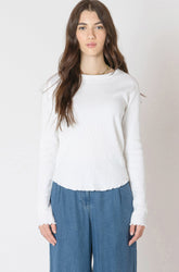 Chandail manches longues pour femme par Dex | 2624000 D Blanc | Boutique Vvög, vêtements mode pour homme et femme