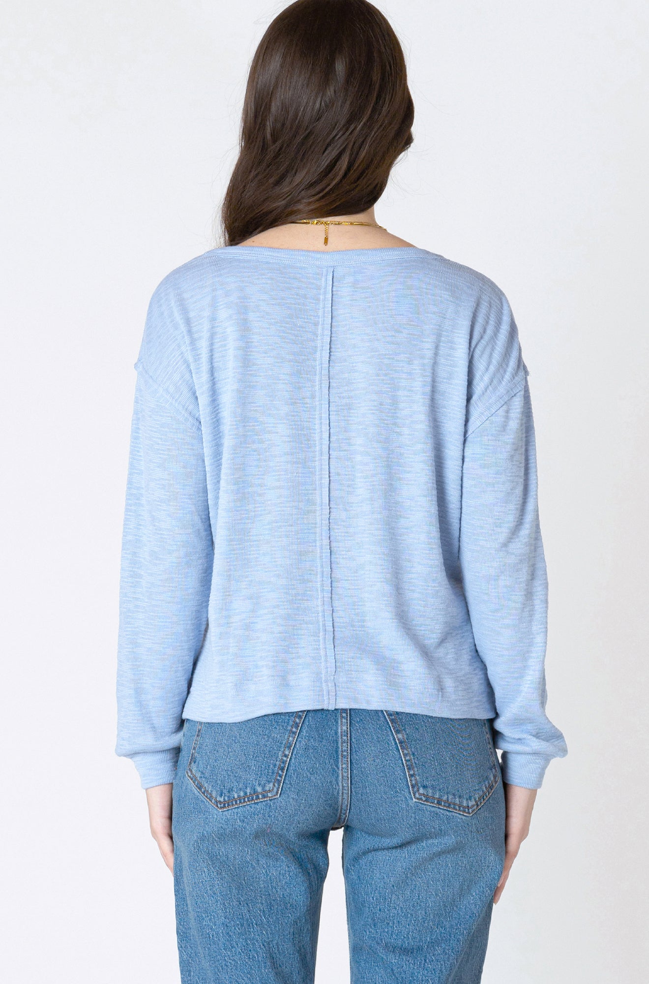 Chandail manches longues pour femme par Dex | 2624023 D Mer Infinie | Boutique Vvög, vêtements mode pour homme et femme