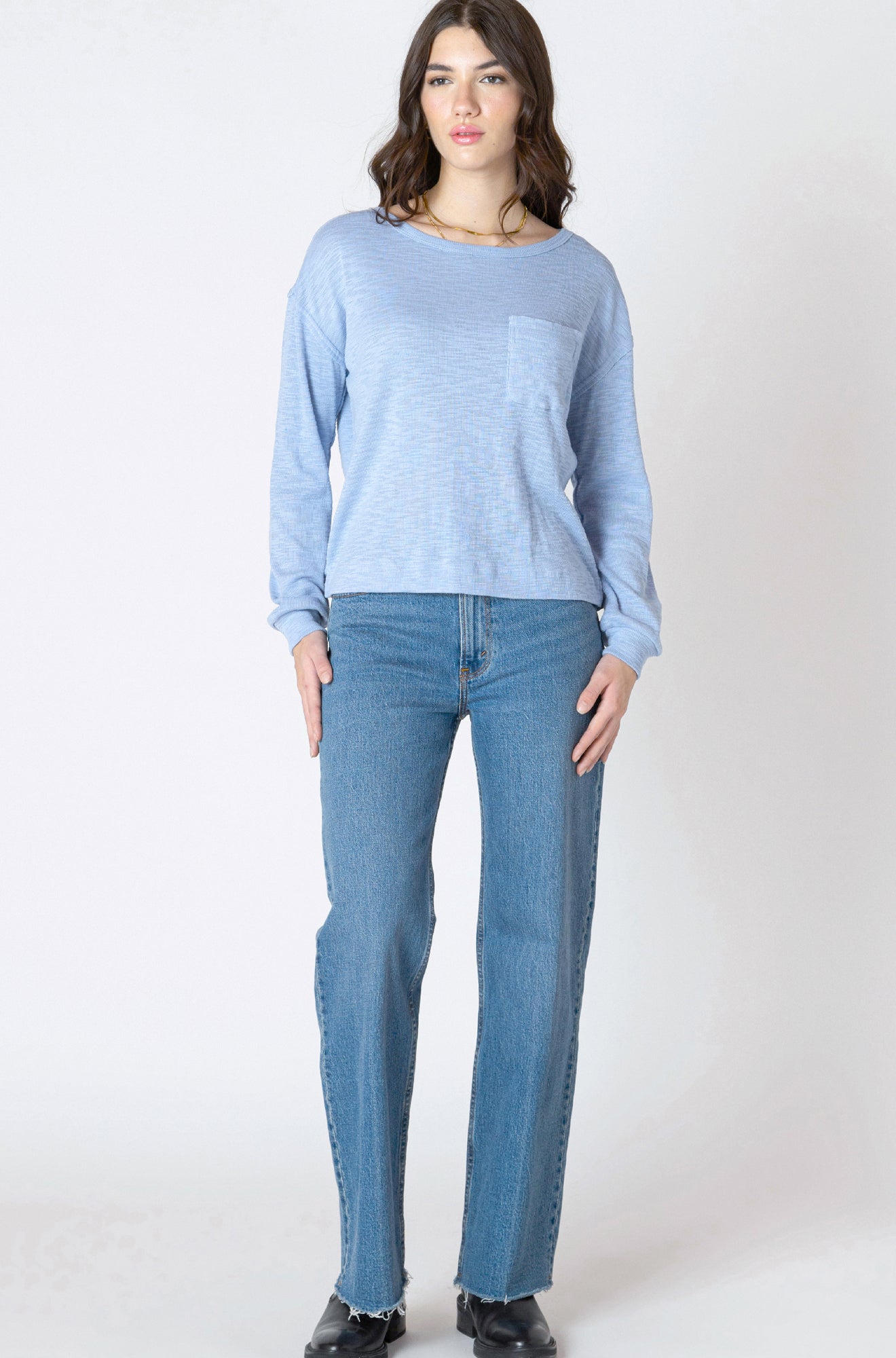 Chandail manches longues pour femme par Dex | 2624023 D Mer Infinie | Boutique Vvög, vêtements mode pour homme et femme
