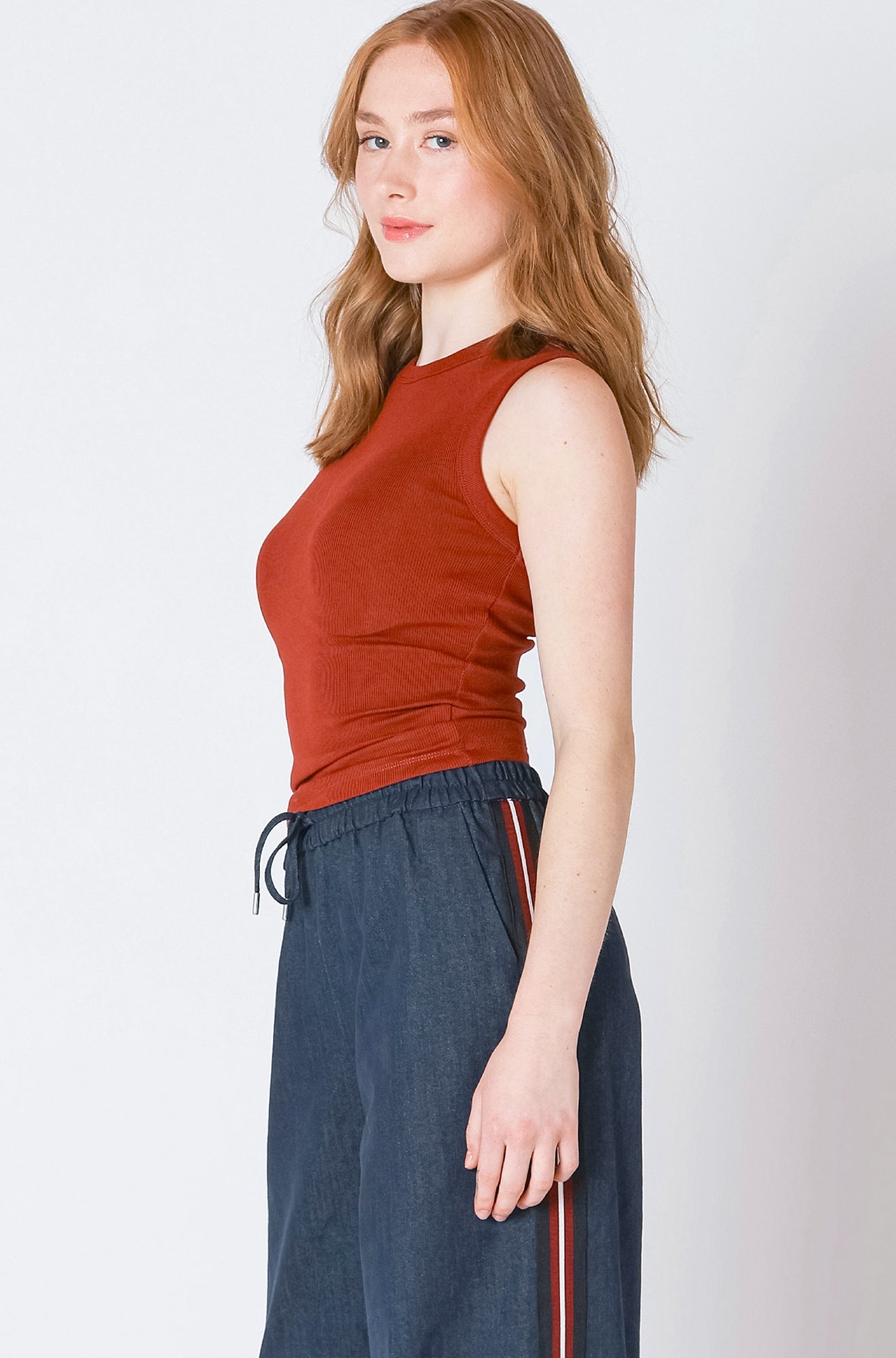 Camisole pour femme par Dex | 2624300 D Orange Brûlé | Boutique Vvög, vêtements mode pour homme et femme