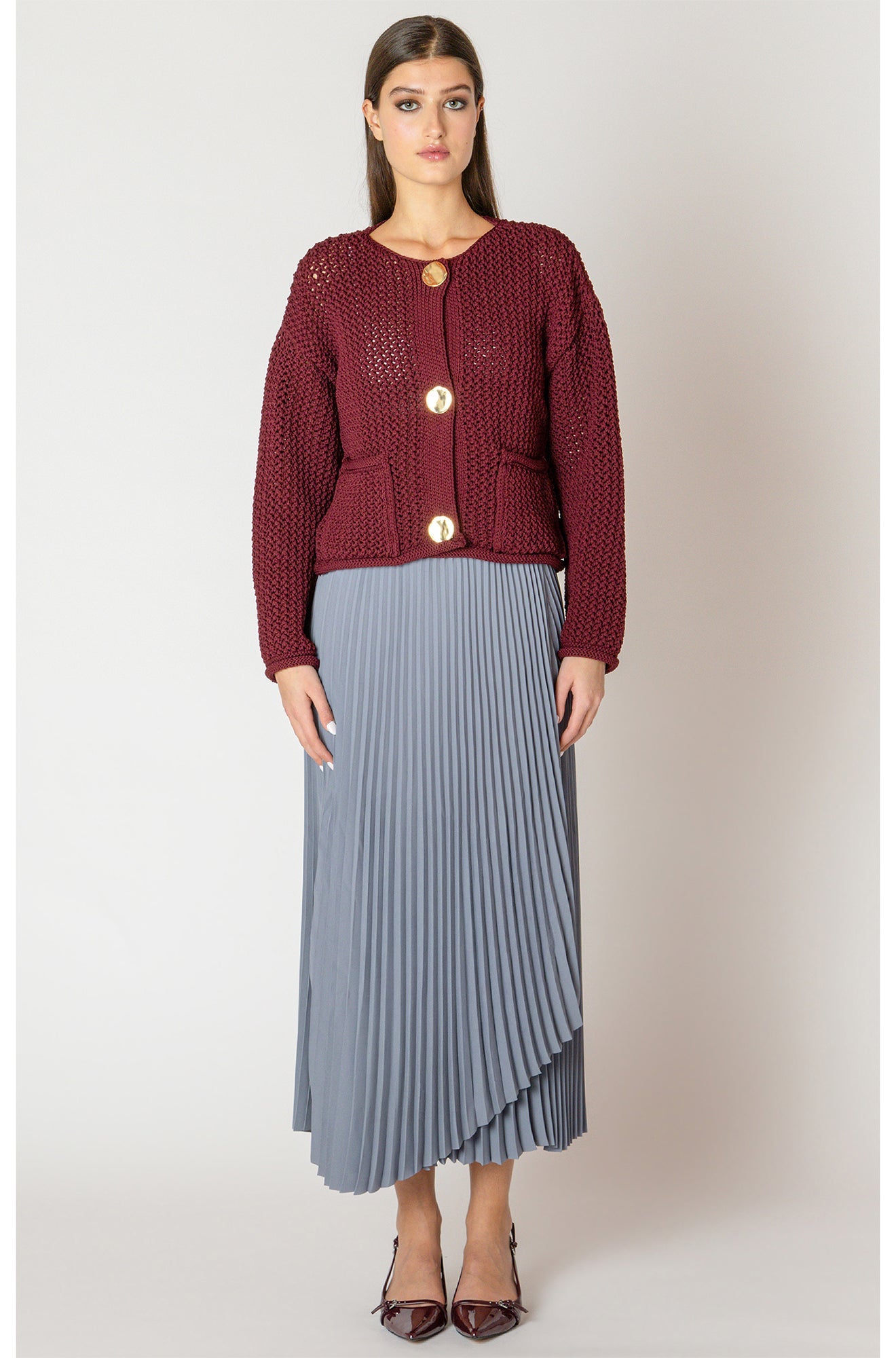 Cardigan pour femme par Black Tape | 2627250 T Rubis Foncé | Boutique Vvög, vêtements mode pour homme et femme