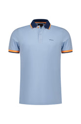 Polo stretch pour homme par NZA | 26CN131 Bleu Ciel | Boutique Vvög, vêtements mode pour homme et femme