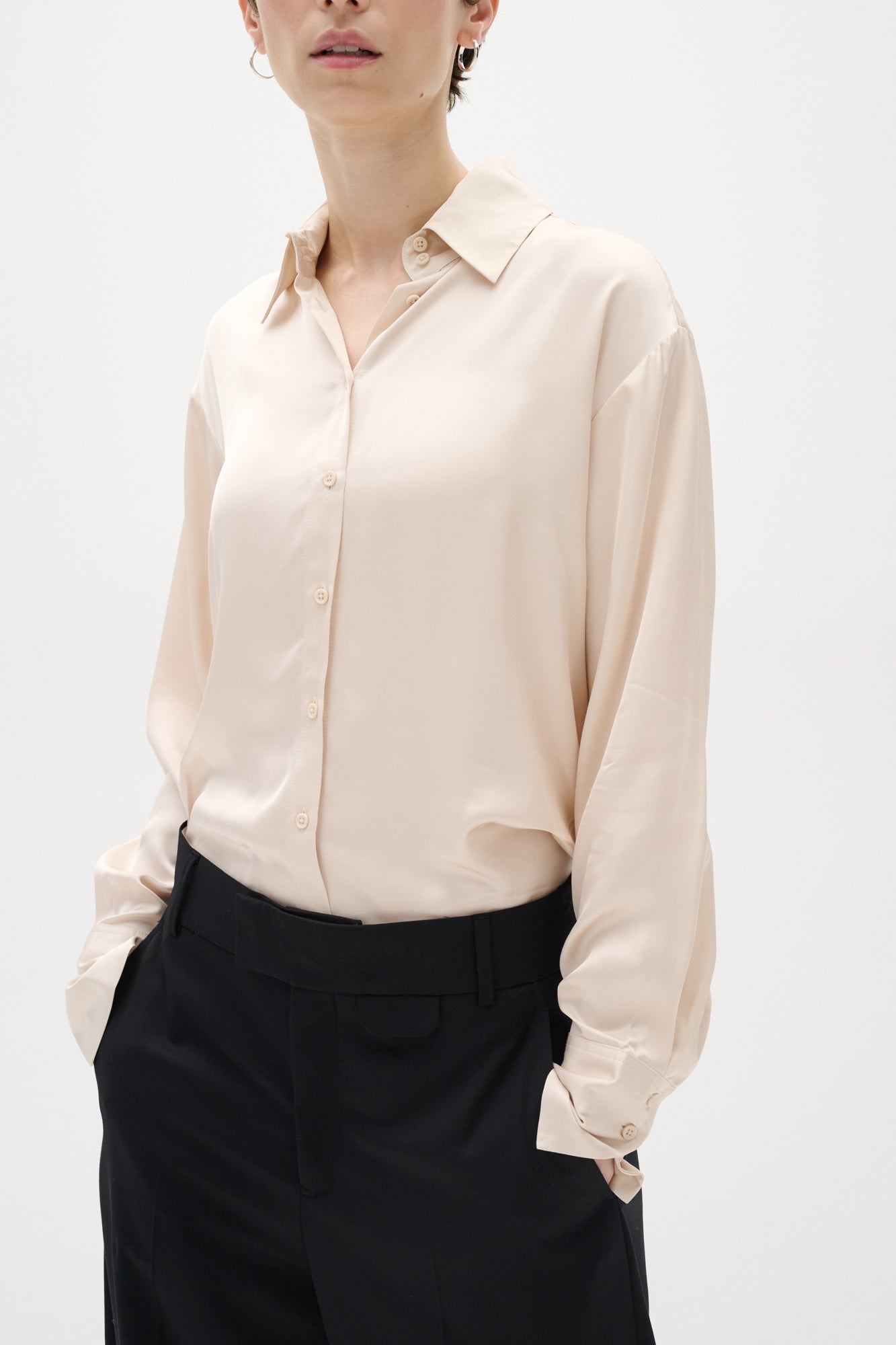 Blouse pour femme par Inwear | 30105681 Nougat Français | Boutique Vvög, vêtements mode pour homme et femme