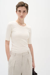 T-Shirt pour femme par InWear | 30106471 Blanc Murmure | Boutique Vvög, vêtements mode pour homme et femme