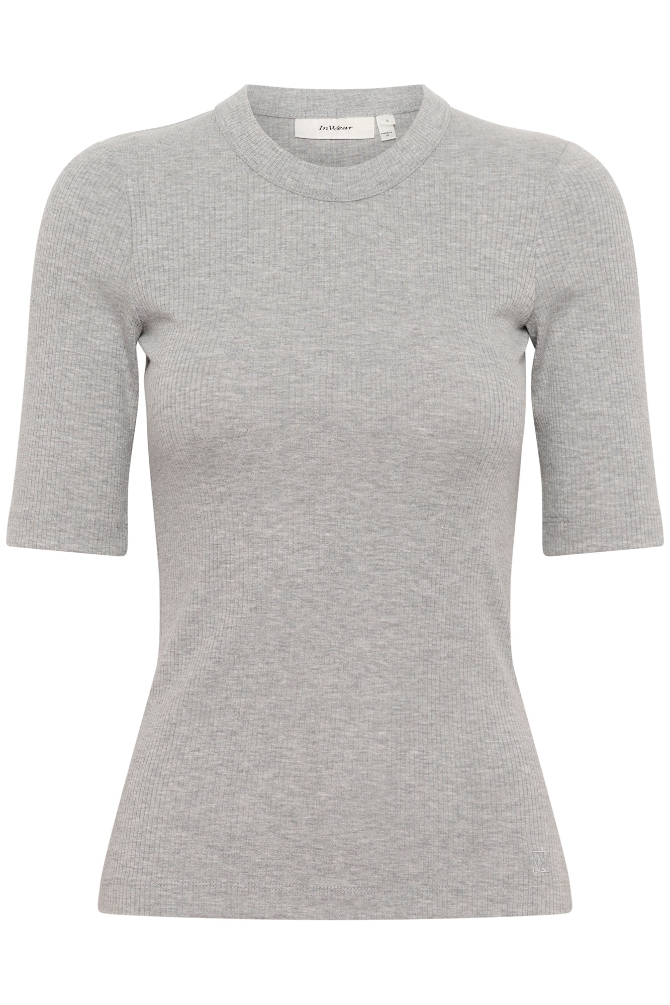 T-Shirt pour femme par InWear | 30106864 Gris Moyen Mélangé | Boutique Vvög, vêtements mode pour homme et femme