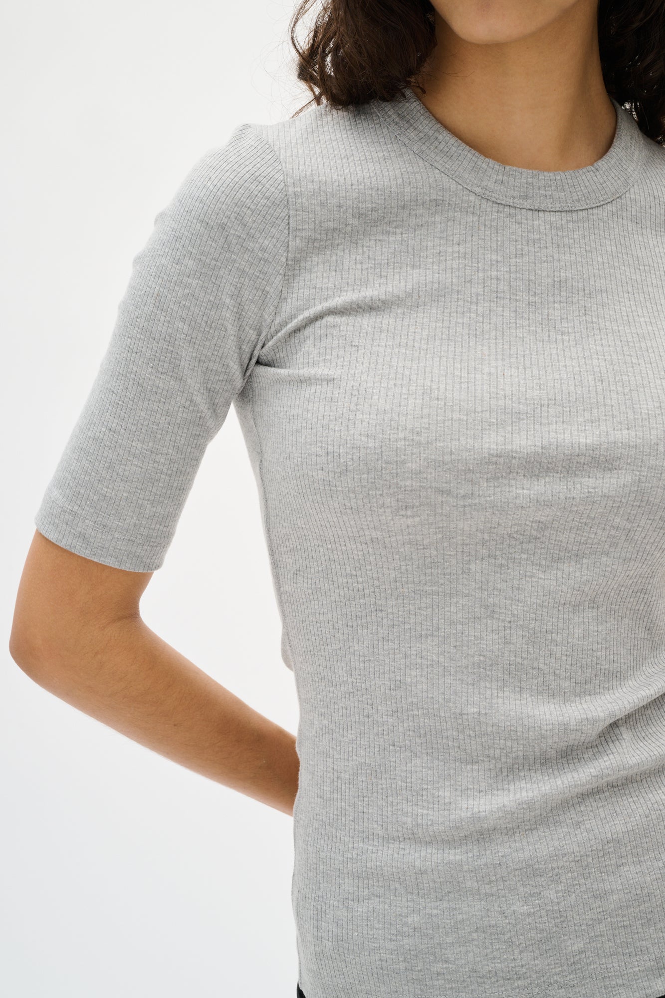 T-Shirt pour femme par InWear | 30106864 Gris Moyen Mélangé | Boutique Vvög, vêtements mode pour homme et femme