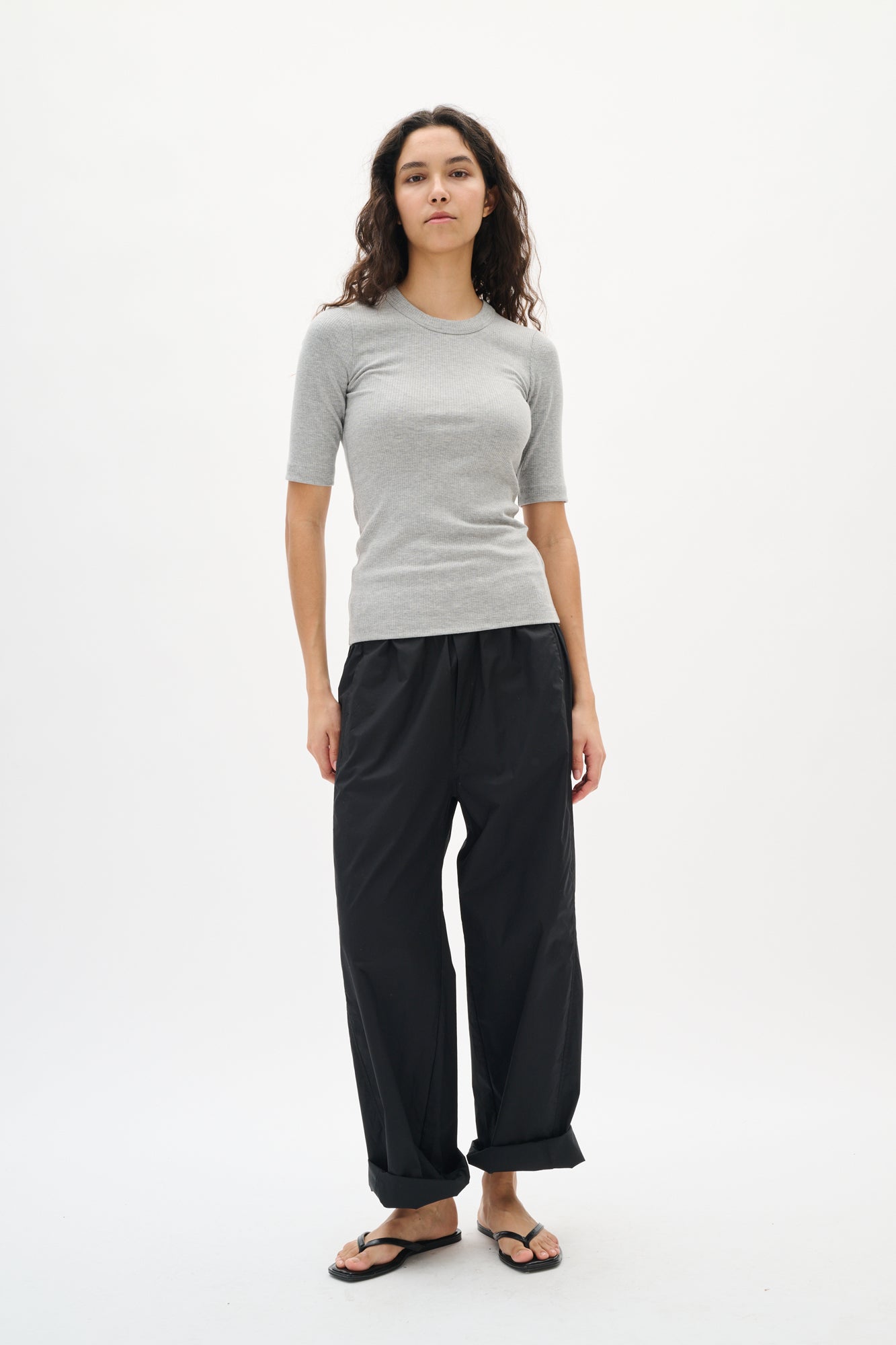T-Shirt pour femme par InWear | 30106864 Gris Moyen Mélangé | Boutique Vvög, vêtements mode pour homme et femme