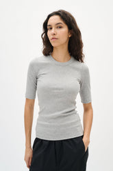 T-Shirt pour femme par InWear | 30106864 Gris Moyen Mélangé | Boutique Vvög, vêtements mode pour homme et femme