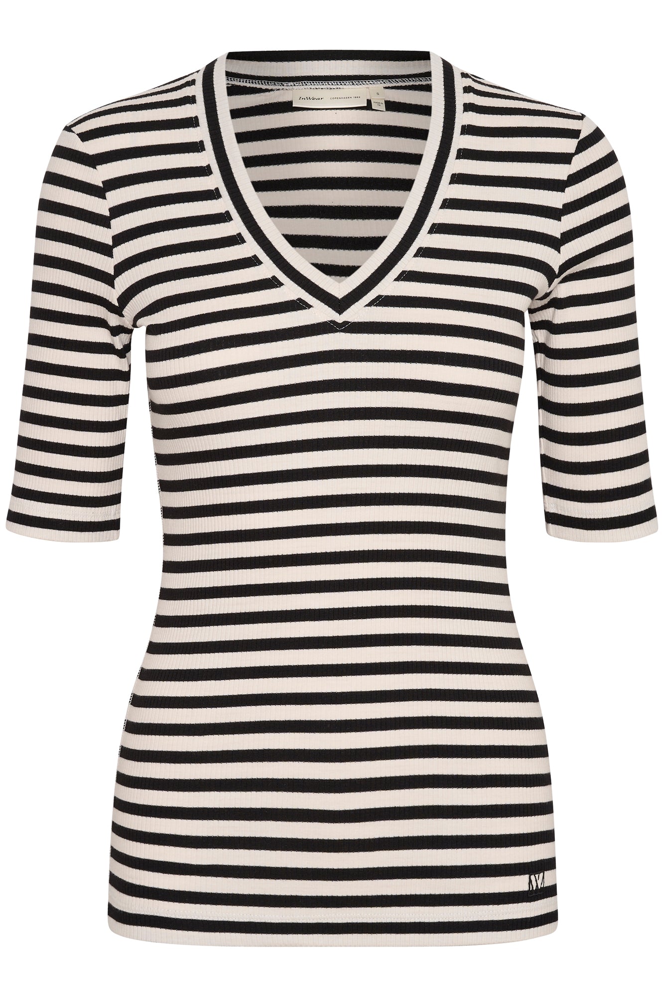 T-Shirt pour femme par InWear | 30107270 Noir/Murmure | Boutique Vvög, vêtements mode pour homme et femme