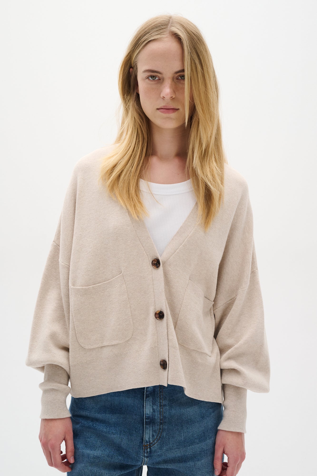 Cardigan pour femme par Inwear | 30107825 Simple Taupe | Boutique Vvög, vêtements mode pour homme et femme