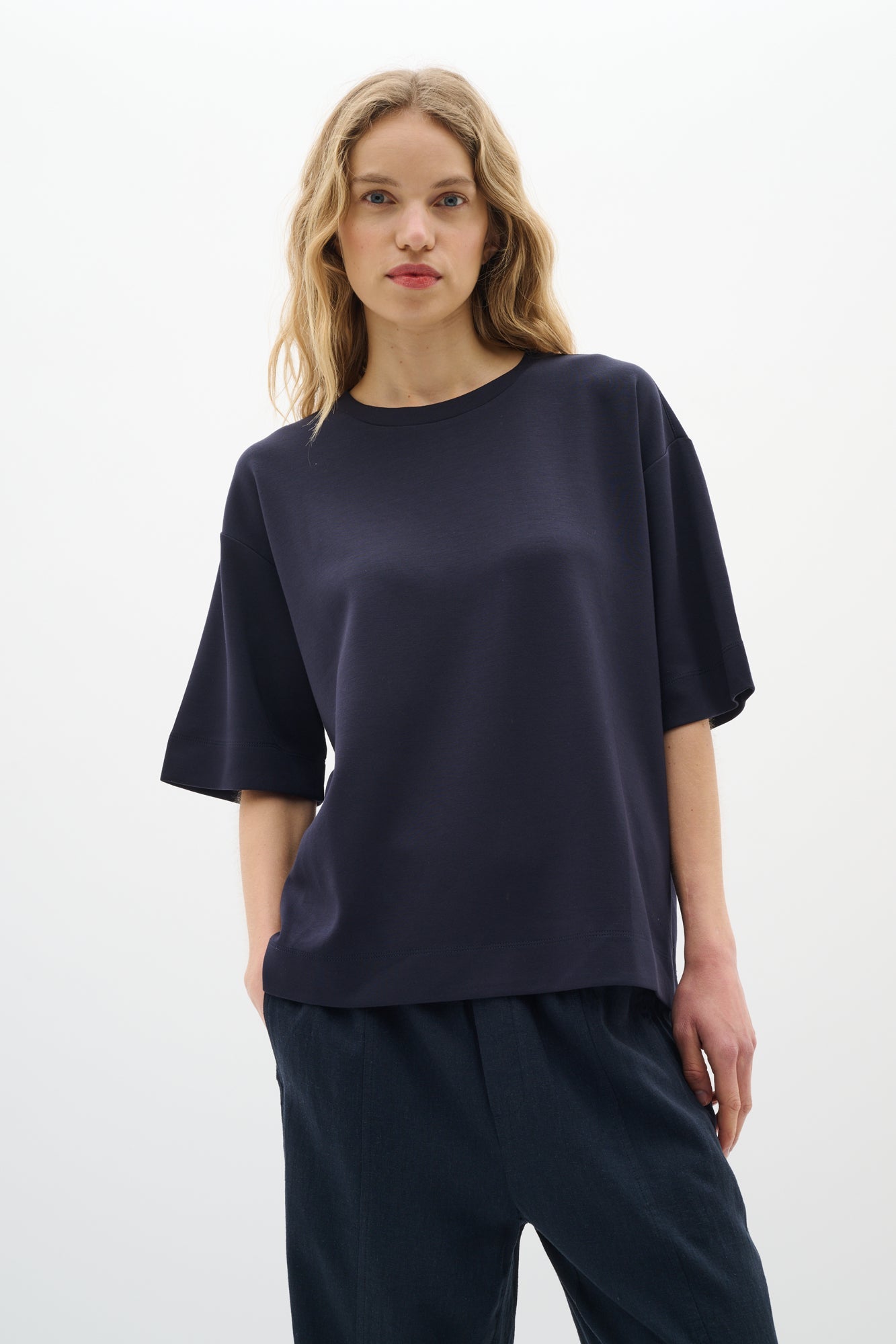 T-Shirt pour femme par InWear | 30109225 Bleu Marine | Boutique Vvög, vêtements mode pour homme et femme