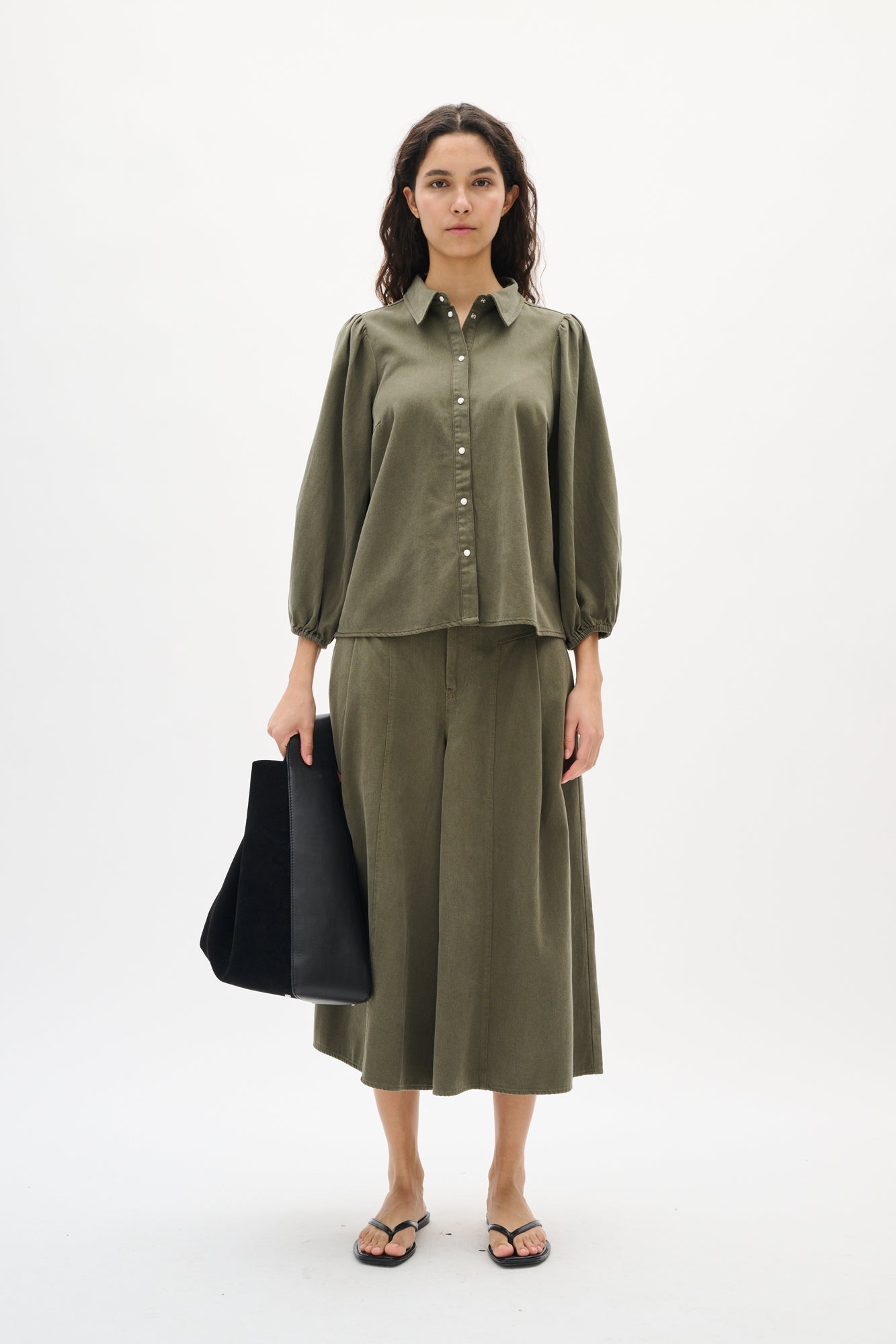 Blouse pour femme par InWear | 30110564 Olive Poussiéreuse | Boutique Vvög, vêtements mode pour homme et femme