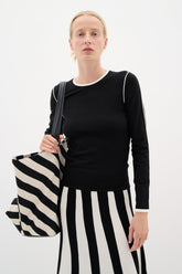 Chandail manches longues pour femme par InWear | 30110579 Noir | Boutique Vvög, vêtements mode pour homme et femme